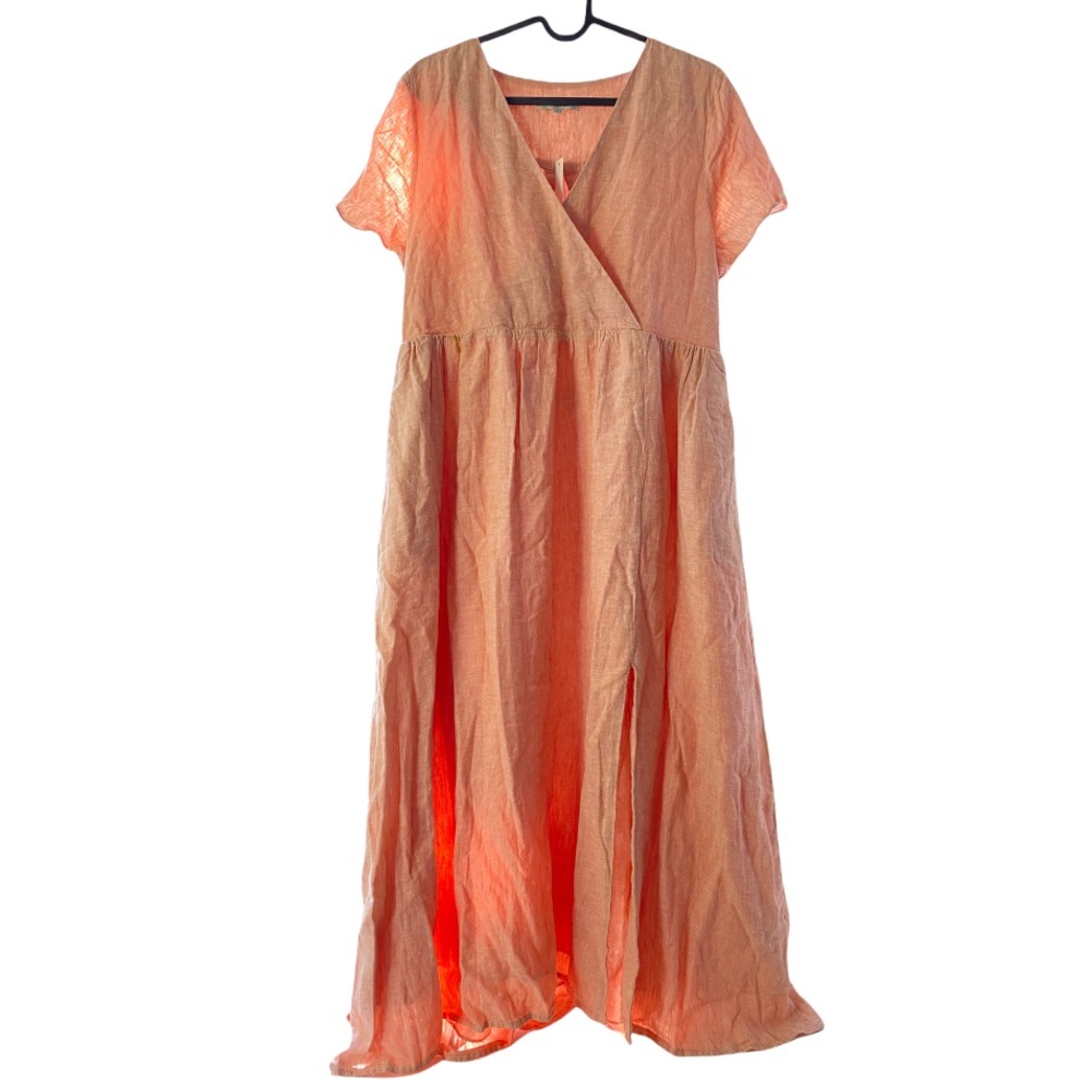 NWT Madewell Linen-Blend Clara Midi Dress size M - Picture 8 of 13